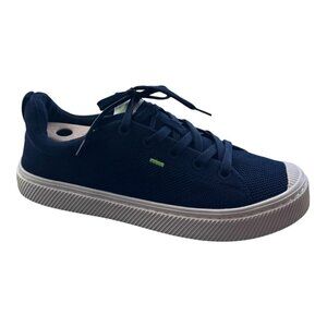 Cariuma Unisex IBI Low Top Vegan Bamboo Knit Lace Up Sneakers US M 9 W 10.5 Blue